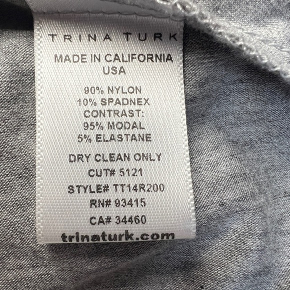 Trina Turk Crestline Lace & Jersey Fit & Flare Mini Dress Size Small - Picture 11 of 12